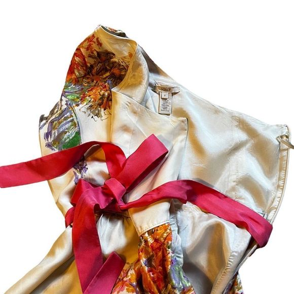 J.Crew Silk lovely Dress. Sz 2  Bubble Skirt - Picture 6 of 12